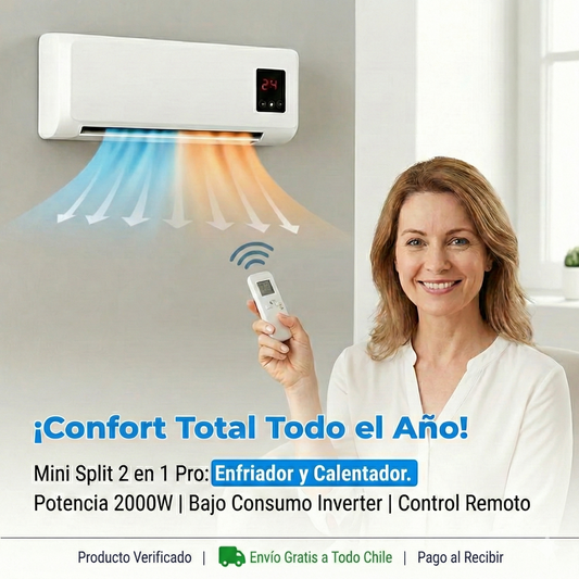 Mini Split 2 en 1 Pro: Aire Acondicionado y Calefacción